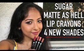 *NEW* SUGAR MATTE AS HELL LIP CRAYONS SWATCHES & COMPARISONS Stacey Castanha