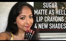 *NEW* SUGAR MATTE AS HELL LIP CRAYONS SWATCHES & COMPARISONS Stacey Castanha