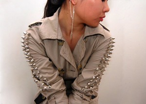 one of my favorite s&p diy's ! >> http://www.studs-and-pearls.com/2011/05/diy-studded-trench-coat.html