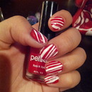 First Time Tryin Candycane Nails