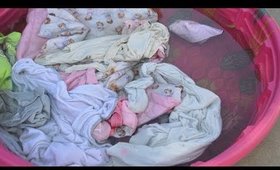 Laundry in a Kiddie Pool | Vlog | Megan Brightwood