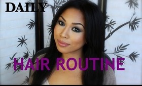 My Daily Hair Routine - From Flat Hair to Voluminous Waves