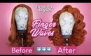 How to Style Finger Waves | Drag Queen Wig