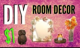 DIY Fall Room Decor From The Dollar Store! CHEAP & SIMPLE!