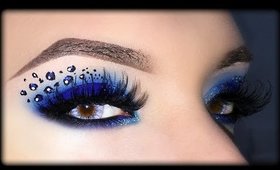 Sexy Blue Smoky Eyes with Leopard Print - Makeup Tutorial