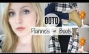 Fall OOTD | Flannels & Boots