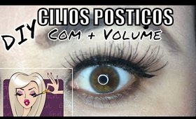 DIY - customizando cilios postiços - mais volume