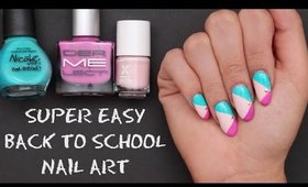 SUPER EASY BACK TO SCHOOL NAIL ART | #MANIMONDAY