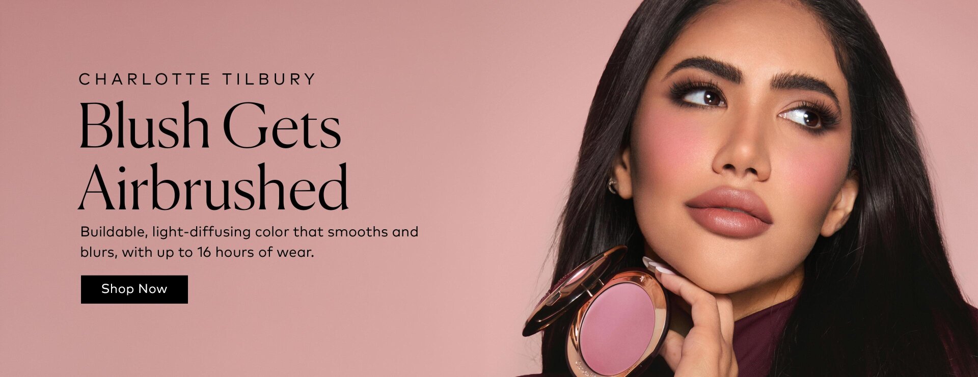 Give cheeks the airbrush treatment with a NEW silky powder blush that adds smooth, buildable color for up to 16 hours. Shop the Charlotte Tilbury Airbrush Flawless Blush Blur on Beautylish.com