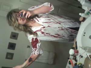 My arm is a open flesh wound and I was a bloody doctor(: