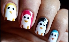 Penguin Nail Art Designs How To With Nails Art  Nail Designs Nail Art Cute Beginners Polish