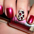 Fall Leopard Print Nails