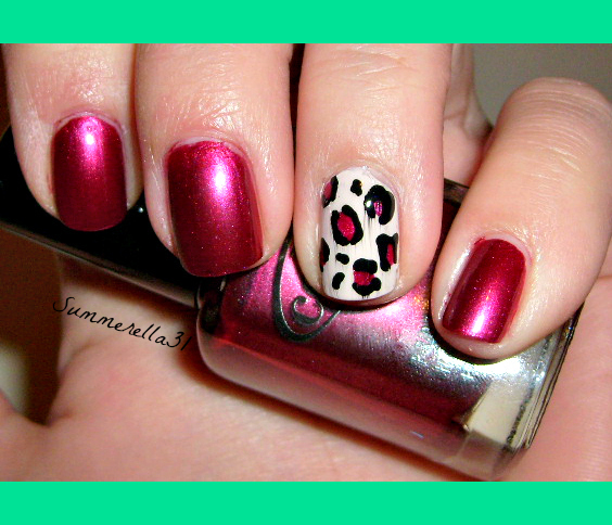 Red + Leopard Print Nails | Pink Glitter Life