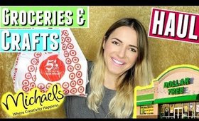 CRAFT SUPPLIES HAUL & GROCERY HAUL | Target Haul, Michaels Haul, Dollar Tree Haul, & Fairway Haul