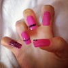 pink and black