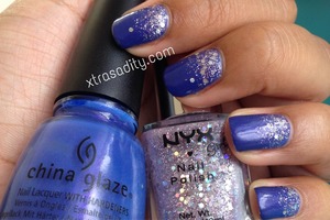 China glaze fancy pants with nyx dynamic glitter