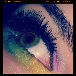 I just love the bright colours and crazy make up. 