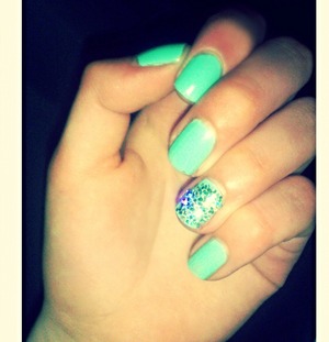 My own nails, done by me. Perfect for spring, summer or even Prom! 