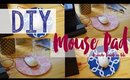DIY / Hazlo tu mismo: Mouse Pad de corcho forrado en tela [Hache Beauty - Argentina]