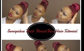 Senegalese Twist Donut Bun | Hair Tutorial