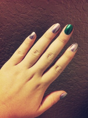 Kind of a bad picture, last week's nails.