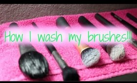 How to wash your makeup brushes!