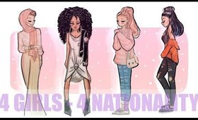 4 GIRLS 4 NATIONALITY || FASHION OUTFITS!!✍🏽