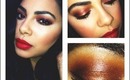 Cranberry and Red Holiday Makeup