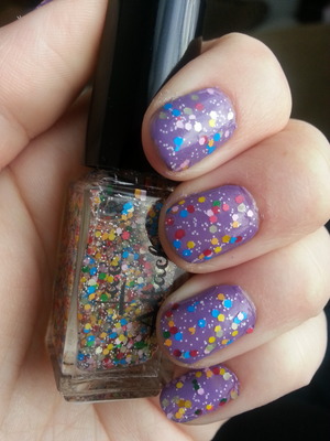Lac Attack "Endless Summer" over Sinful Colors lavender shade