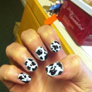 Cow print first attempt 