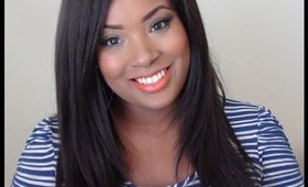 Color Blocking Makeup (Blue and Orange)