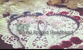 ★☾ DIY: Floral Spiked Headband ☽★