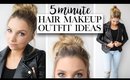 Running Late For School? 5 Minute Makeup, Hair & Outfit for Back To School
