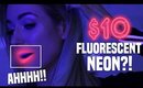 WORLD'S FIRST FLUORESCENT NEON LIP PAINT: TESTED || Does it WORK!?