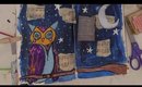 Junk Journal page Painting an Owl Queen