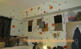 Dorm Room Tour| Thanksgiving Decorations!