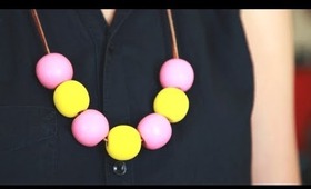 DIY ♥ How to Make a Simple Bauble Necklace