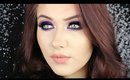 Morphe 35P Palette Make Up Tutorial; Vibrant Purple Eyes & Nude Lips