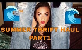 SUMMER THIRFT HAUL TO RESELL ON POSHMARK AND EBAY! | Part 1