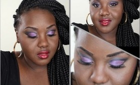 Purple Divine Cut Crease and Berry Lips