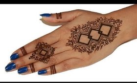 Mid Finger Rings Inspired Unique & Simple Henna Design 2014