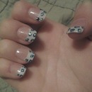 blue cheetah nails 