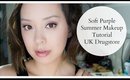 Soft Purple Summer Makeup Tutorial using UK Drugstore Makeup | DressYourselfHappy by Serein Wu