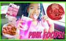 I ATE PINK HEALTHY FOOD FOR 24 HOURS