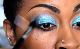 Frosty Blue Glitter Makeup!
