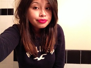 My Chanel red lipstick. Finally found a color that goes with me!