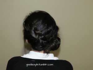 I like to use this hairtyle for school when im getting late or when i just want my hair up in a cute way.