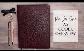 Van Der Spek (VDS) A5 Codex Overview | Touch Me Bordeaux/Noir