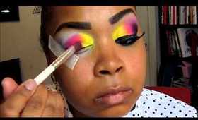 Smoked Out Rainbow Make Up Tutorial~ Inspired look