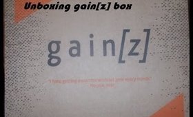 Gain[z] box Unboxing (September 2015)